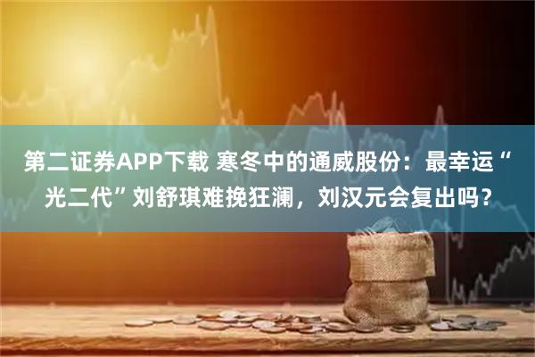 第二证券APP下载 寒冬中的通威股份：最幸运“光二代”刘舒琪难挽狂澜，刘汉元会复出吗？