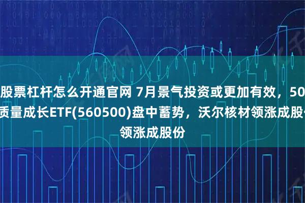 股票杠杆怎么开通官网 7月景气投资或更加有效，500质量成长ETF(560500)盘中蓄势，沃尔核材领涨成股份